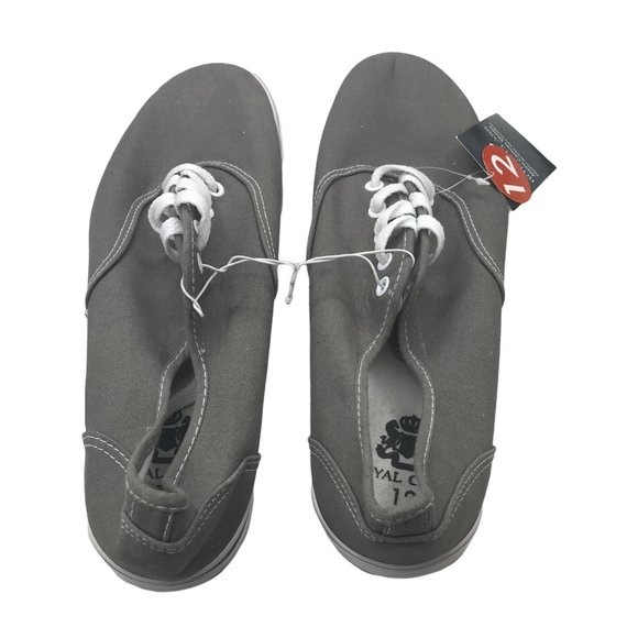 Royal Class Men's Size 12 Canvas Shoe Gray, White New With Tags - Picture 3 of 11